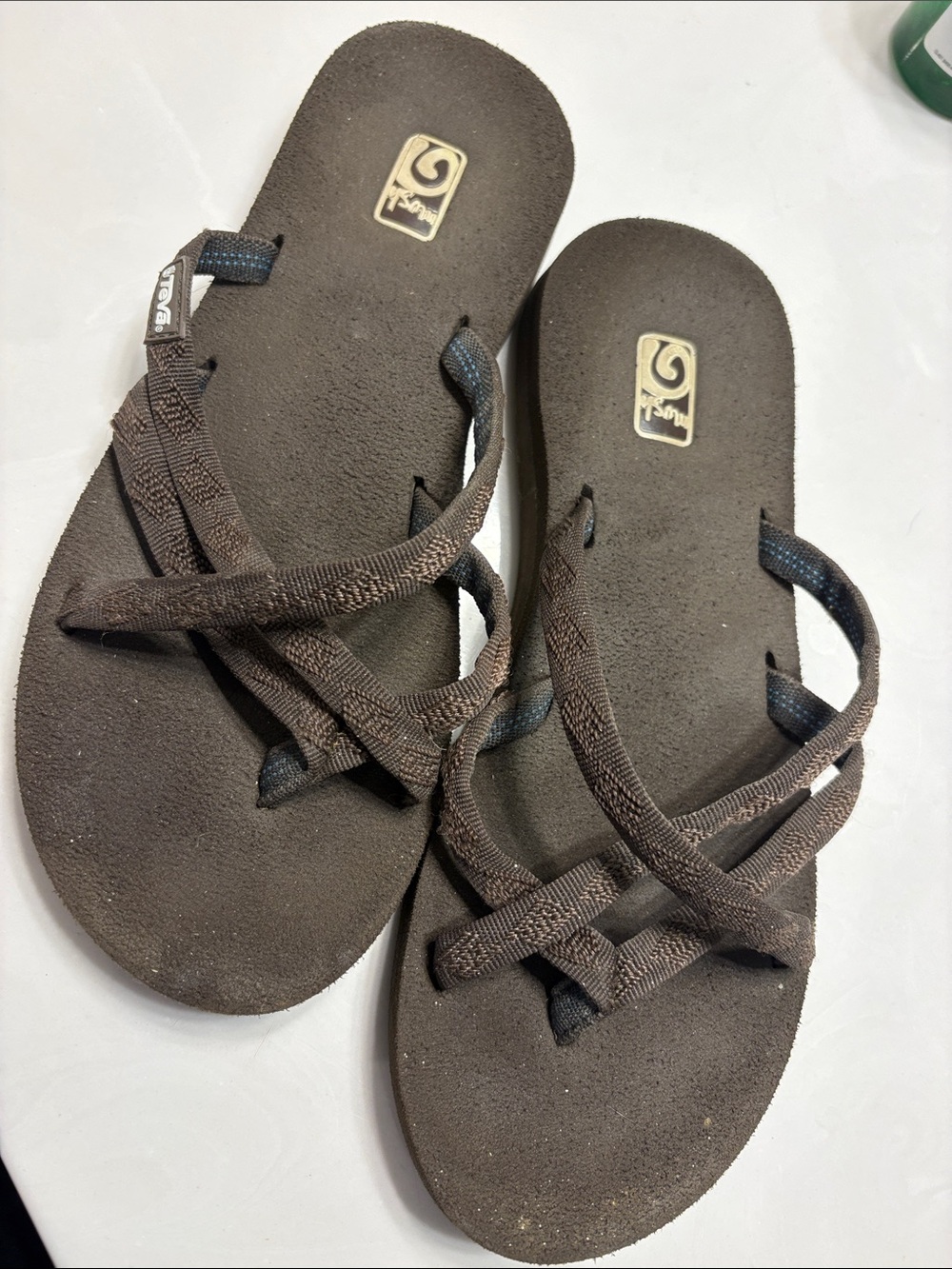 Teva Brown Strappy Sandal Flip Flops